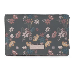 Pasito A Pasito Wickelauflage Faltbar, Grau / Blume