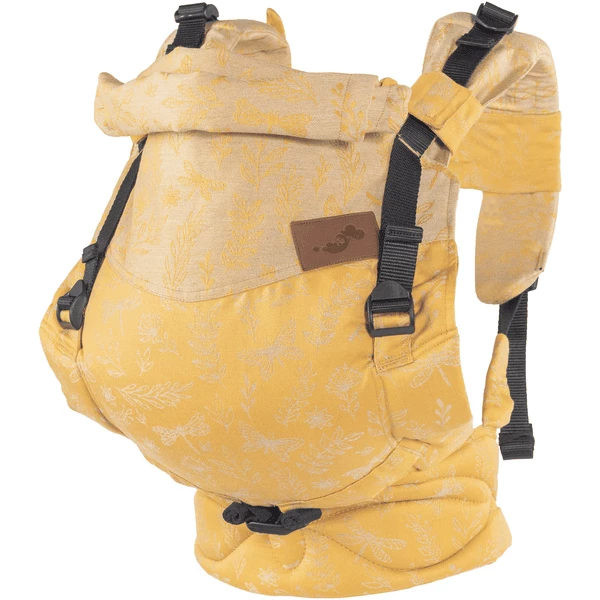 SCHMUSEWOLKE Babytrage Comfort Maxi Botanical Golden Leinen 1 SCHMUSEWOLKE Babytrage Comfort Maxi Botanical Golden Leinen