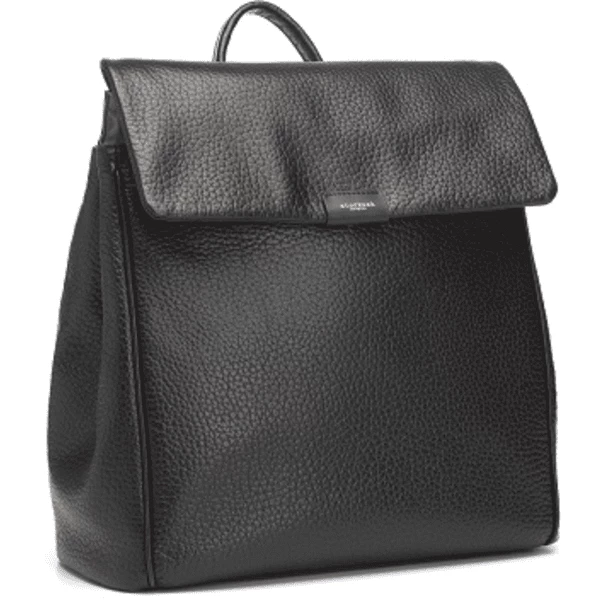 Storksak Wickelrucksack St James Leather Black 1 Storksak Wickelrucksack St James Leather Black